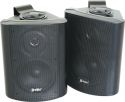 Kompakt højttalersæt med vægmonteringsbøjle / 8 Ohm / 5" bas 100W, sort Kompakt højttalersæt med vægmonteringsbøjle / 8 Ohm / 5" bas 100W, sort
