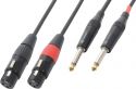 Cable 2xXLR Female-2x6.3 Mono 1.5m Cable 2xXLR Female-2x6.3 Mono 1.5m