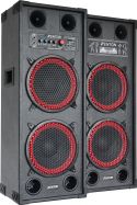 Aktivt højttalersæt SPB-210 / 2x10" bas / 2x600W / USB/MP3-afspiller (til ungdomsværelset / hjemmebr Aktivt højttalersæt SPB-210 / 2x10" bas / 2x600W / USB/MP3-afspiller (til ungdomsværelset / hjemmebr