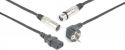 Audio Combi Cable Schuko - XLR F / IEC F - XLR M 10m Audio Combi Cable Schuko - XLR F / IEC F - XLR M 10m