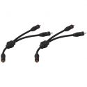 Y-adapter kabel sort CBA-25/SW Y-adapter kabel sort CBA-25/SW
