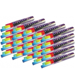 Knæklys 2500 stk. / 20cm. i blandet farver med samleled (50 pa blandede lyspinde