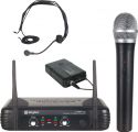Mikrofoner, Dobbelt trådløst Mikrofonsæt STWM712C med 1 Håndholdt + 1 Headset / rækkevidde 50m