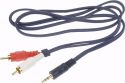 Lyd kabel - han stereo JACK 3.5mm til 2 Lyd kabel - han stereo JACK 3.5mm til 2