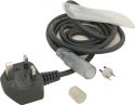 Rope light power cable with plastic sleeve and end cap (EU version) Rope light power cable with plastic sleeve and end cap (EU version)