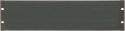 19" blanking plate, 3U, blank, black 19" blanking plate, 3U, blank, black