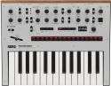 Korg Monologue Silver Analog Synthesizer, Analog synthesizer with a Korg Monologue Silver Analog Synthesizer, Analog synthesizer with a