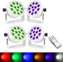 BeamZ professional BAC506W Aluminum LED Par - Pakke med 4 stk. BeamZ professional BAC506W Aluminum LED Par - Pakke med 4 stk.