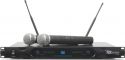Professionelt 2-kanals UHF trådløst mikrofonsæt PD722H / 2 håndholdte Professionelt 2-kanals UHF trådløst mikrofonsæt PD722H / 2 håndholdte