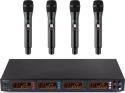 PD504H 4x 50-Channel UHF Wireless Microphone Set with 4 handheld microphones PD504H 4x 50-Channel UHF Wireless Microphone Set with 4 handheld microphones