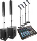 Power Dynamics PD815 Aktivt Array System 900w - inkl. mixer & mikrofoner Power Dynamics PD815 Aktivt Array System 900w - inkl. mixer & mikrofoner
