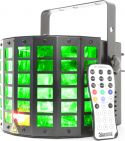 Lyseffekt Radical Derby RGBAWP LED med rød+grøn laser. Meget flotte farver med DMX og musikstyring Lyseffekt Radical Derby RGBAWP LED med rød+grøn laser. Meget flotte farver med DMX og musikstyring