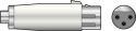Adaptor XLR socket to RCA socket Adaptor XLR socket to RCA socket