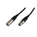 Monacor, Mini XLR-kabel 5m MCM-500/SW