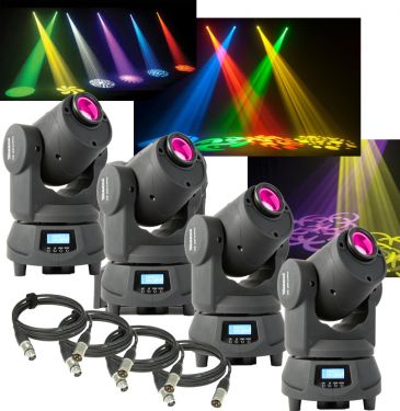 BeamZ Professional Panther 50 LED Spot Moving Head - Pakke med 4 stk.