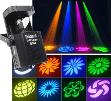 IntiScan 300 Scanner 30W LED med DMX og musikstyring - Er særdeles kraftig / Et prof valg!