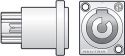 NEUTRIK-« NAC3MPB, Powercon output panel plug NEUTRIK-« NAC3MPB, Powercon output panel plug