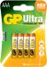 Alkaline batteries, AAA, 1.5V, packed 4/ blister