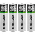 Monacor, NIMH batteripakke AA NIMH-2800/4