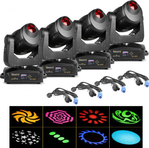 BeamZ professional IGNITE150 LED Spot Moving Head - Pakke med 4 stk.