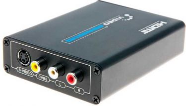 HDMI til Scart / Phono / S-VHS - Video Convert (Scart via phono)