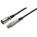 Kabler og stik, XLR-kabel 20m sort MEC-2000/SW