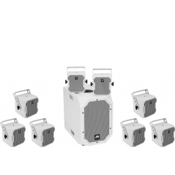 Omnitronic Set BOB-10A wh + 8x BOB-4 wh TILBUD NU