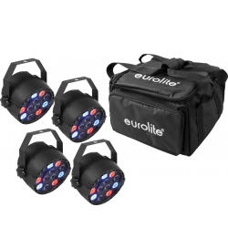 Eurolite Set 4x LED PARty Spot + Soft Bag TILBUD NU