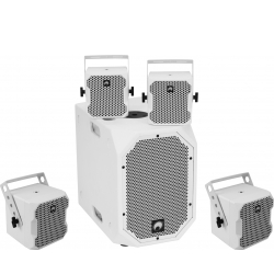Omnitronic Set BOB-10A wh + 4x BOB-4 wh TILBUD NU