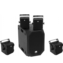 Omnitronic Set BOB-10A bk + 4x BOB-4 bk TILBUD NU