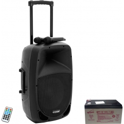 Omnitronic Set MES-15BT2 + Battery TILBUD NU