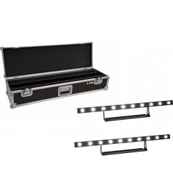 Eurolite Set 2x LED STP-10 Sunbar 3200K 10x5W Light Bar + Case TILBUD NU