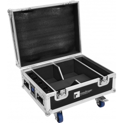 Roadinger Flightcase 4x AKKU IP UP-4 QuickDMX with charging function TILBUD NU