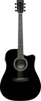 Santana LA100 Western guitar Cutaway EQ, Sort HG, massiv top Santana LA100 Western guitar Cutaway EQ, Sort HG, massiv top