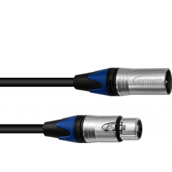 PSSO XLR cable COL 3pin 5m bk Neutrik TILBUD NU