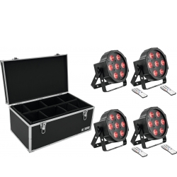 Eurolite Set 4x LED SLS-7 HCL Floor + Case TDV-1 TILBUD NU