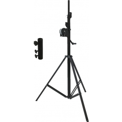 Eurolite Set STT-400/85 Winch Stand TÜV/GS black + STV-3529 Adapter long TILBUD
