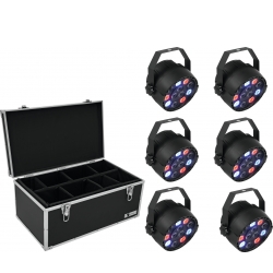 Eurolite Set 6x LED PARty Spot + Case TDV-1 TILBUD NU