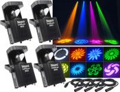 Scanner sæt med 4 stk. IntiScan 300 30W LED inkl. alle kabler - Vores mest solgte!