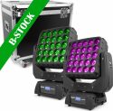 Matrix55 LED Moving head 2pcs in Flightcase "B-STOCK" Matrix55 LED Moving head 2pcs in Flightcase "B-STOCK"