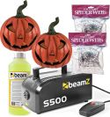 Halloween Pakketilbud - 1x Røgmaskine, 2x Lysende Græskar, 2x Kunstig Spindelvæv! Halloween Pakketilbud - 1x Røgmaskine, 2x Lysende Græskar, 2x Kunstig Spindelvæv!