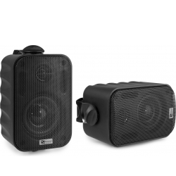 Inde/Udendørs Højttalersæt, kompakt design med vægbeslag / 8 Ohm / 3" 60W / IPX5