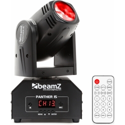 BeamZ Panther 15 – Mini Moving Head Spot / 10W LED RGBW bevægersig flytende sig