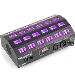 UV lys bar, BUV463-PRO med 24 stk. kraftige UV LED / DMX / Musikstyring / UV Str