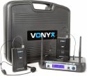 WM512H 2-Channel VHF Wireless Microphone System with Bodypacks and Display WM512H 2-Channel VHF Wireless Microphone System with Bodypacks and Display