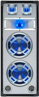 Disco White Speaker 2x 8" 600W LED Blue Disco White Speaker 2x 8" 600W LED Blue