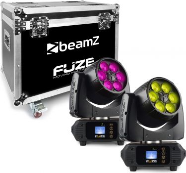 Fuze610Z LED Wash Moving Head with Zoom 2pcs in Flightcase