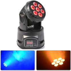 BeamZ MHL74 Mini Moving Head 7x 10W 4-i-1 LED bevægersig bevæger hoved mini sig