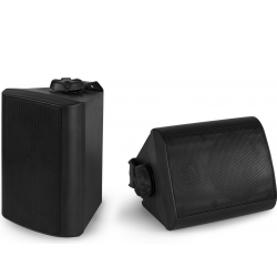 Inde/Udendørs Højttalersæt, kompakt design med vægbeslag / 8 Ohm / 4″ 100W / IPX