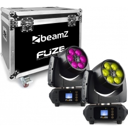 Fuze610Z Wash 6x 10W LED Moving Head Zoom Set 2pcs in Flightcase "B-STOCK"